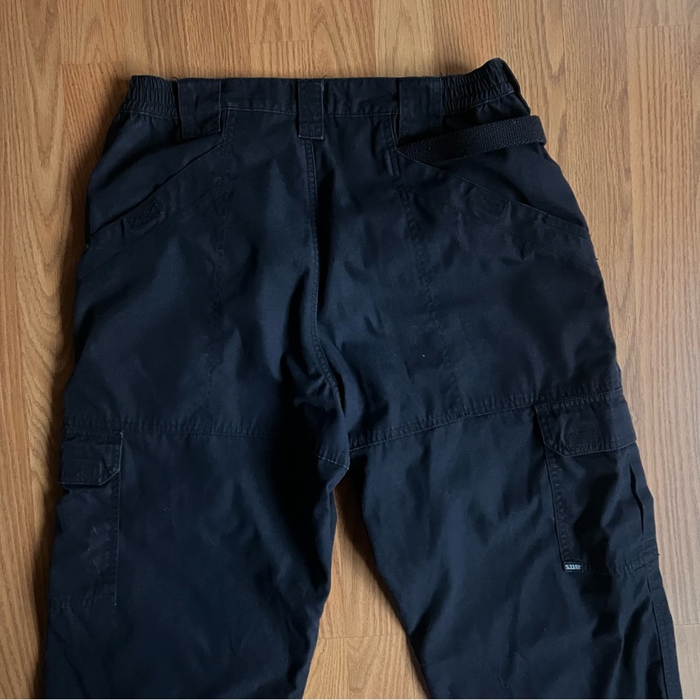 5.11 Tactical Cargo Pants Navy Blue Mens Size 34x30 Utility Work Pants Pockets - Picture 5 of 5